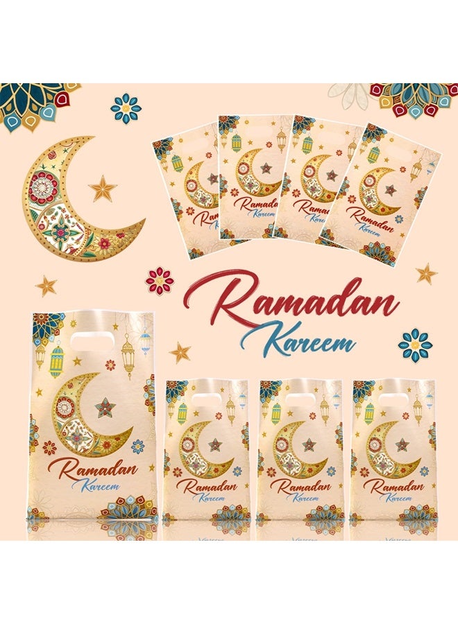 ٢٥ كيس هدايا رمضاني بمقابض، أكياس هدايا عيد مبارك، أكياس بلاستيكية لهدايا رمضان كريم، حلوى، بسكويت، وجبات خفيفة، هدايا حفلات، لوازم حفلات عيد مبارك للمسلمين، هدايا - Image 5